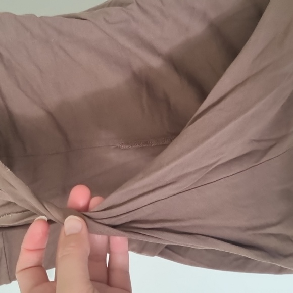 River Island, brown halter neck top, stretchy material, size 10 - Picture 5 of 7